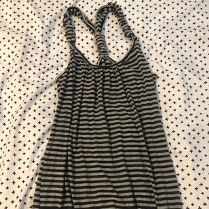 Body Central black and grey glitter tank top.